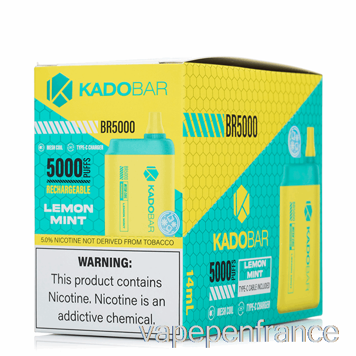 [Paquet De 5] Stylo Vape Jetable Kado Bar Br5000